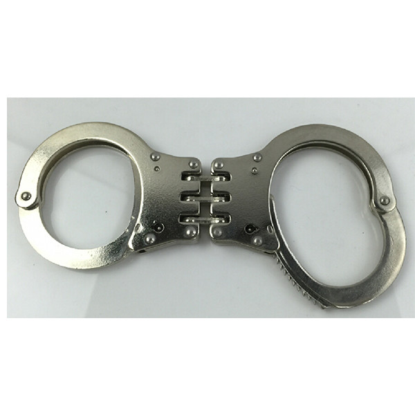Snap Shackles Stainless Steel Hand Cuffs Police Use Silver Black