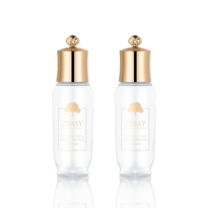 Frosted Gold Empty Travel Bottle Set 30ml capacity for Toner
