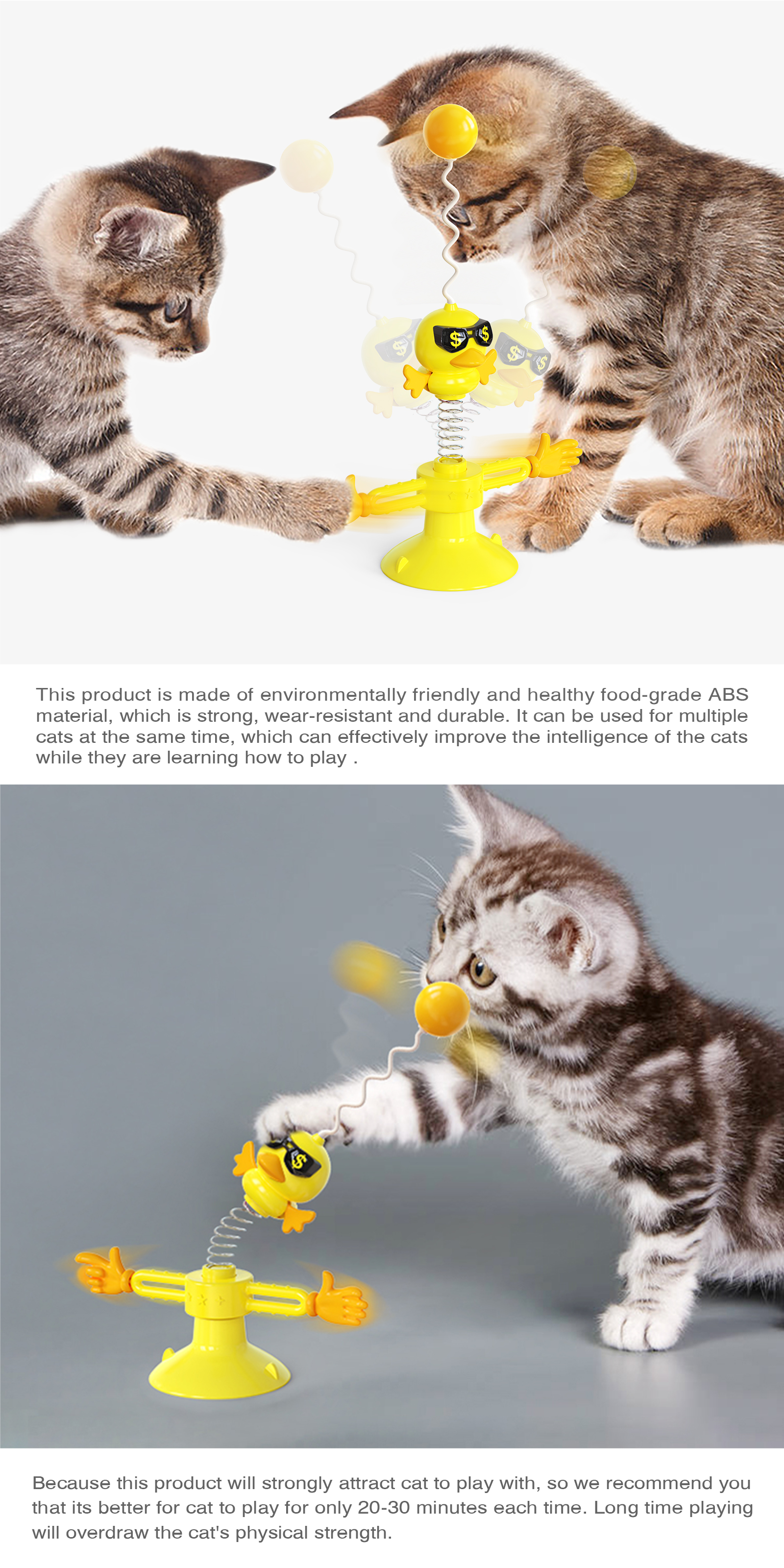 durable cat exercise toys Home Self Hey Spring Bird With Custom