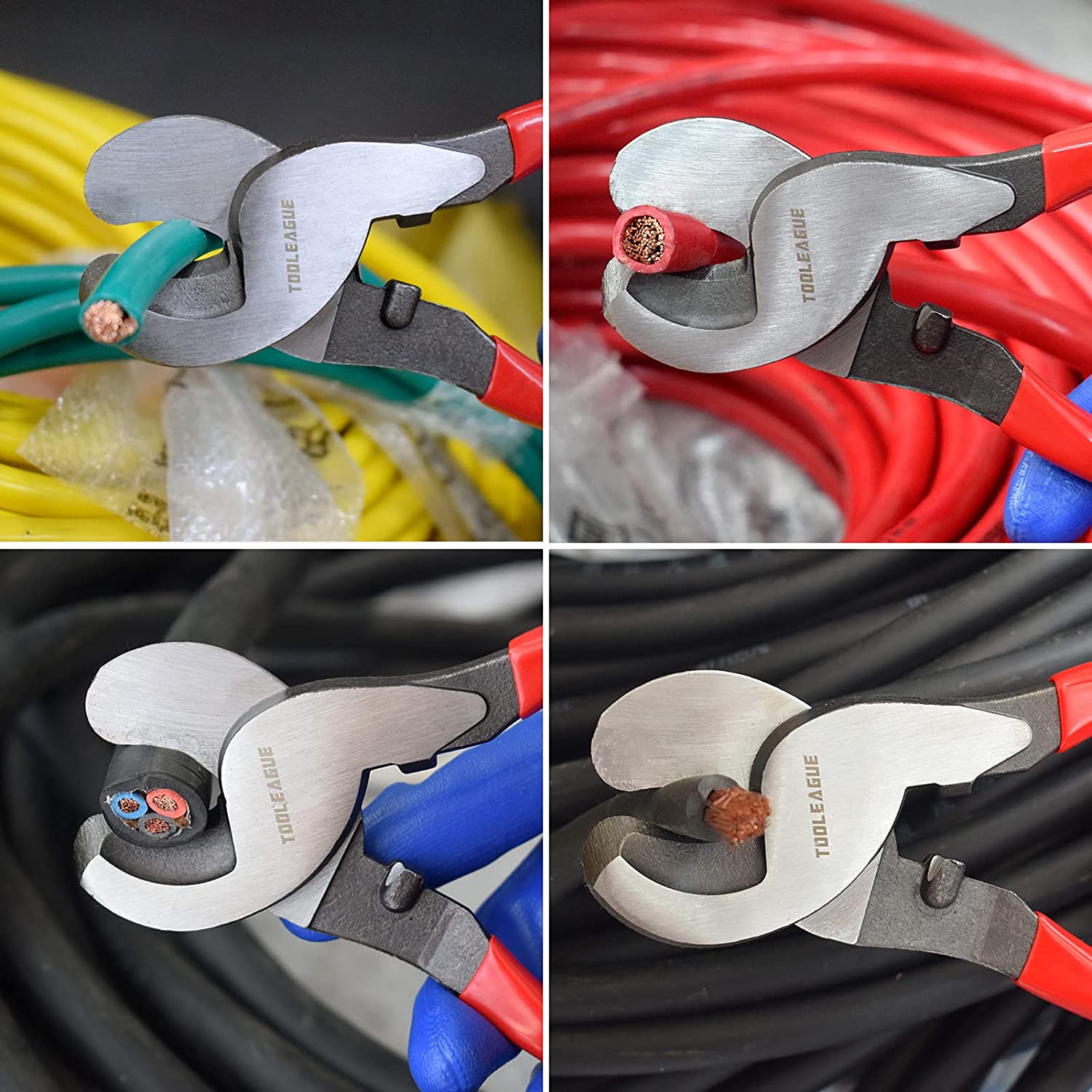 Not Rated Jaw Surface Ratchet Cable Cutter Industrial Grade for 75mm Diameter Cables