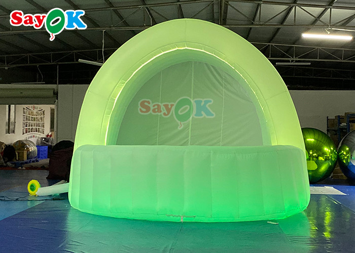 LED Lighting Inflatable Cube Tent With Blower For Beer Drink Shop Party