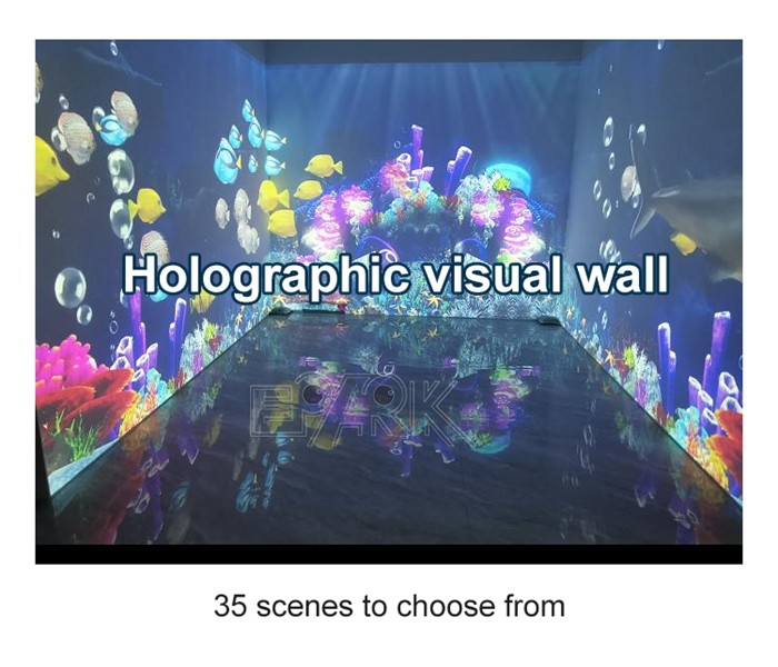 USB Dongle Amusement Game Machines Immersive Sea Of Flowers Dual Channel AR Interactive Touch Screen Painting
