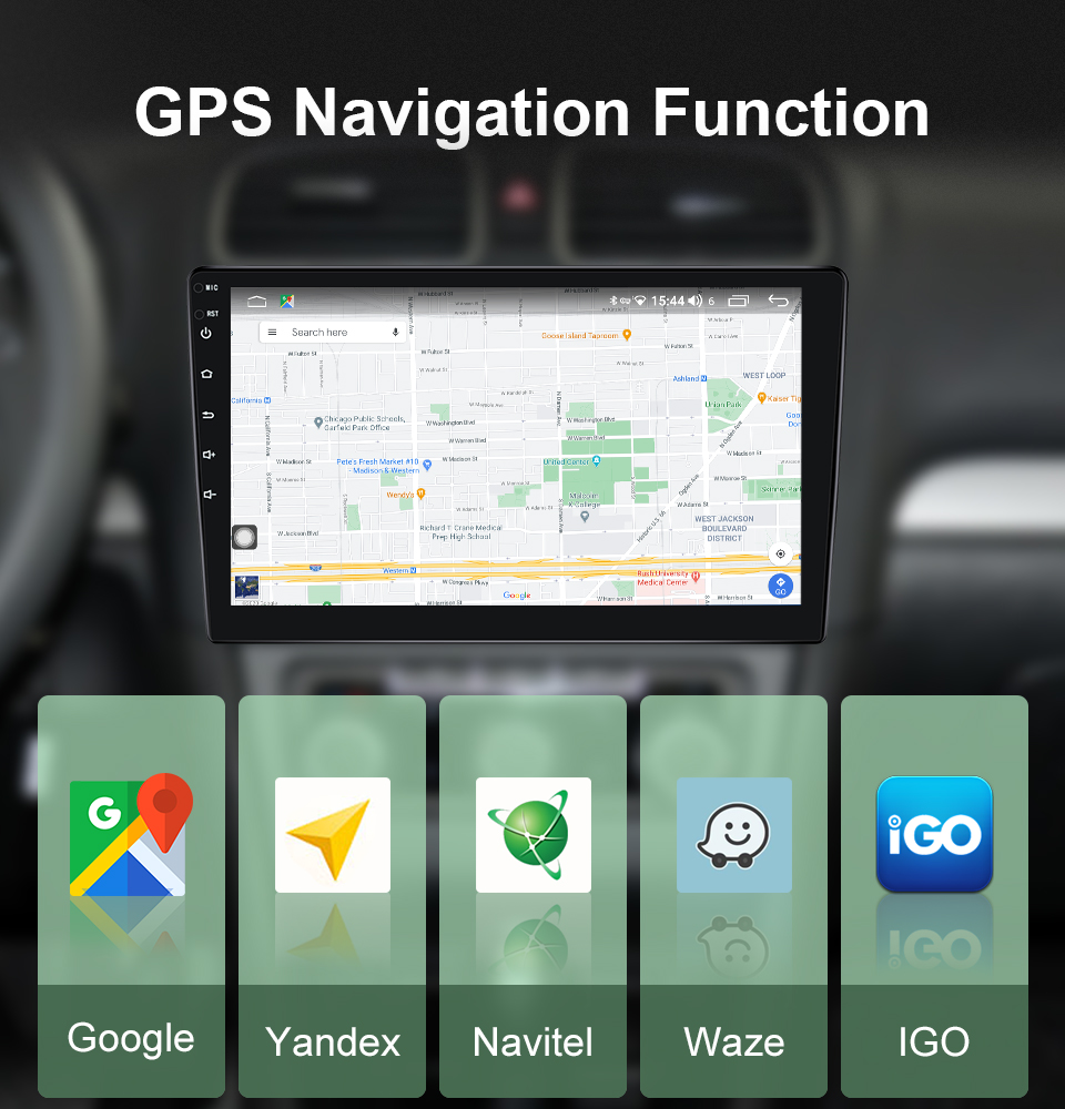 Universal Car Fitment 9 inch Android 10.0 Car Radio with 1G 2G 16G 32G Memory and Wifi