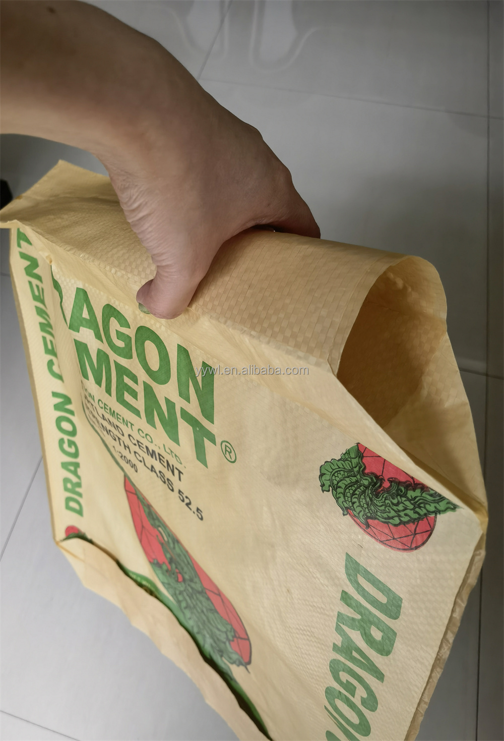 25kg 50kg Eco Friendly Woven Empty Bag Of Cement Plastic Cement Bag