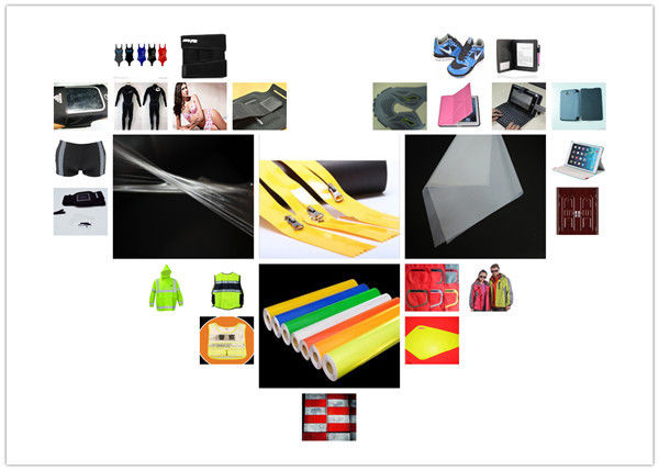Transparent Polyurethane TPU Hot Melt Adhesive Film 82A Hardness For PU Fabric SBR Diving Materil 1