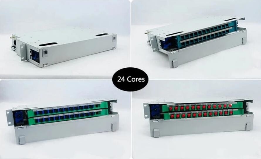 24 48 Port SC FC ST LC Optical Fiber Distribution Frame