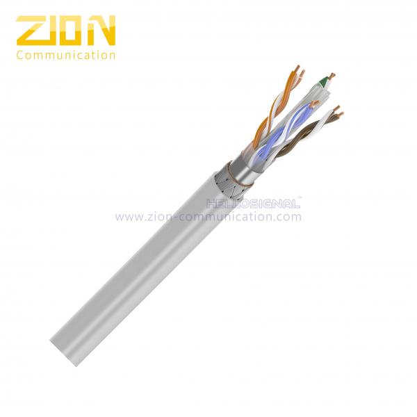 Quality SFTP CAT6 Network Cable 23 AWG , 550 MHz CAT6 Patch Cable With PVC Jacket , TC Wire for sale