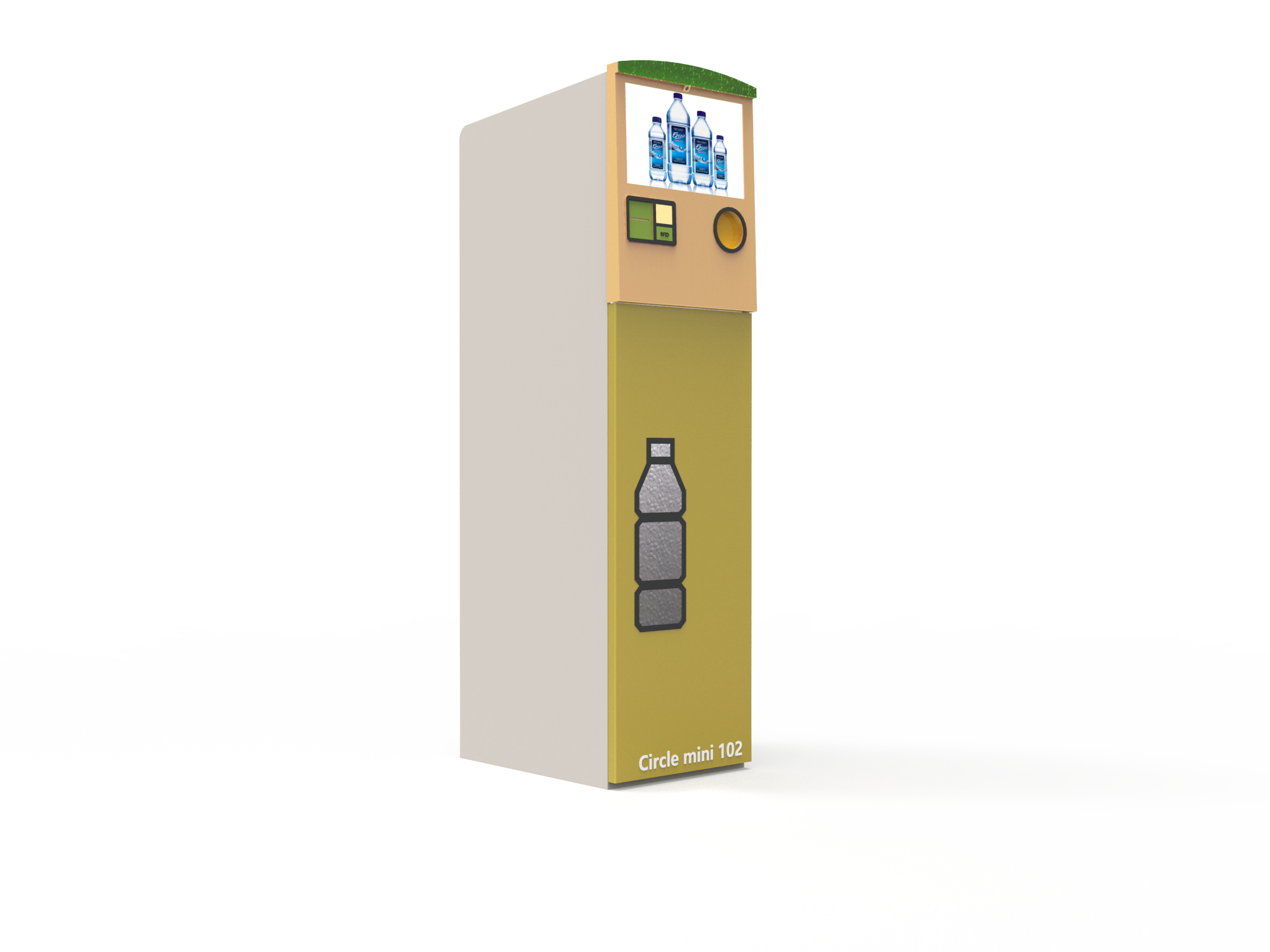 Commercial Supermarket Indoor Circle RVM 735 Rvm Reverse Vending Machine