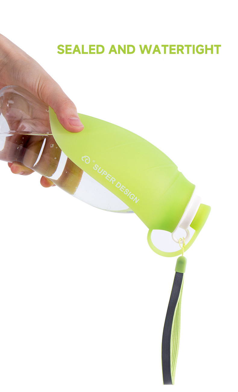 Leakproof Silicone Portable Dog Water Bottle For Walking Dog Travel Water Dispenser