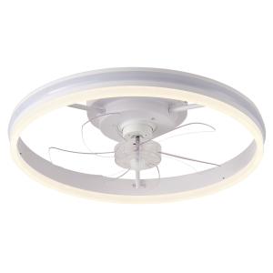 Buy cheap Manufacturer 20 Inch Flush Mount Ceiling Fan Light , Bedroom White Fandelier Ceiling Fan With Light product