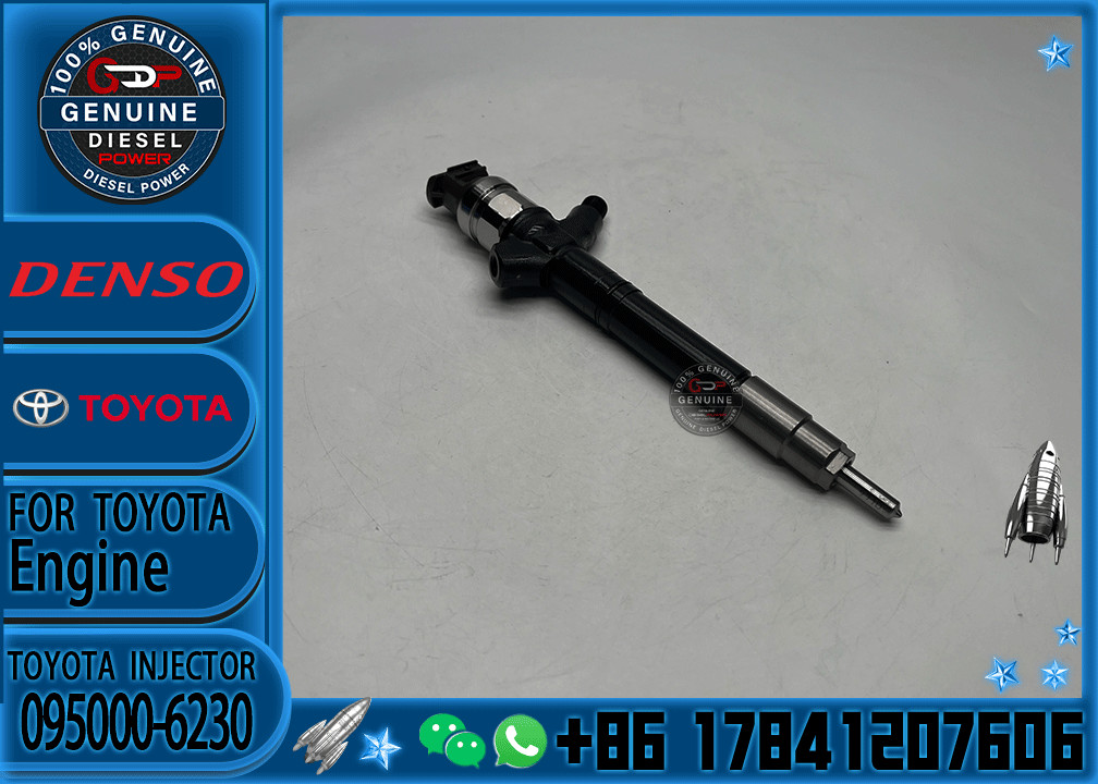 New Diesel Common Rail Fuel Injector 095000-6230 23670-09140 Fuel Injector For Toyota Rav4