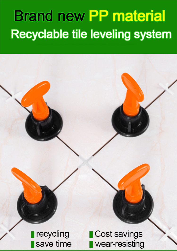 Wholesale Tools Recyclable Ceramic Tile Leveler Tile Levelling Plastic Wedges Spacer System
