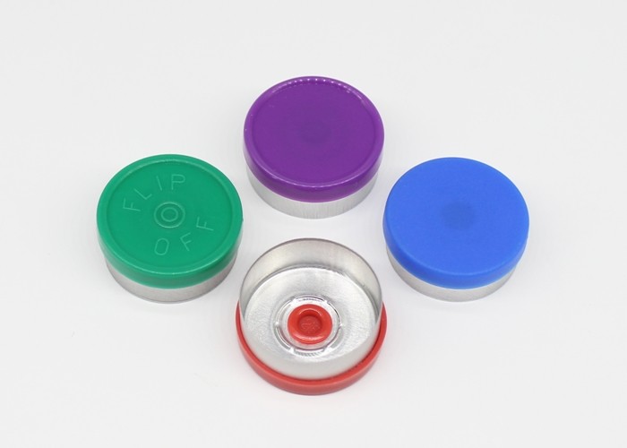 Medicinal Injection Vial Caps 20.3*7.3mm Size GMP Standard With Multi Color