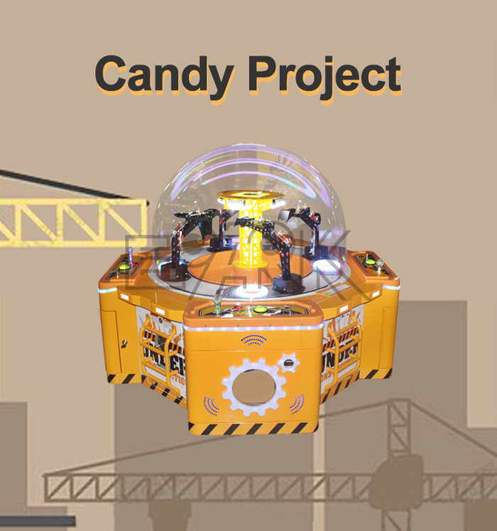 Amusement candy grabber Project Catching Toy Prize excavator bucket Gift Game Machine