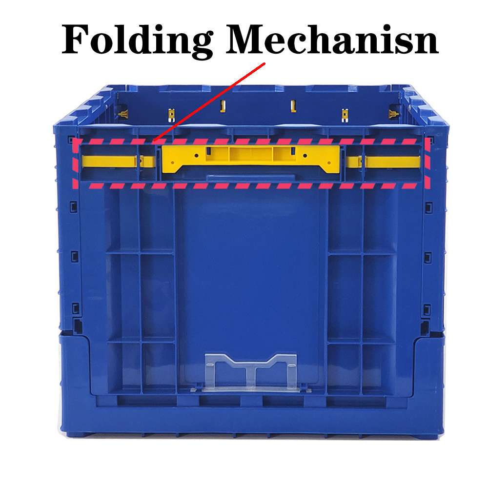Foldable Crate Logistics And Warehousing Storage Collapsible Container Stackable Moving Box
