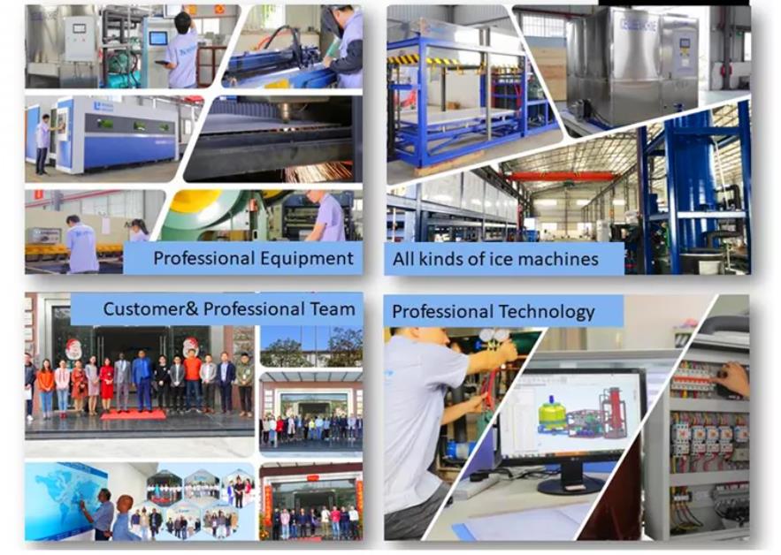 Low Power Consumption Block Ice Machine 37.5 Kw Huge Type large ice block maker