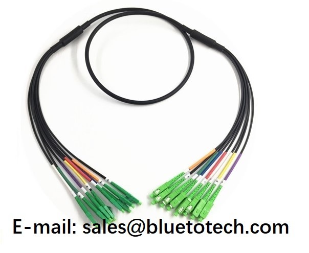 Colored Boots Tactical Armored 8 Fiber Optic Patch Cord LC/APC-SC/APC 8cores