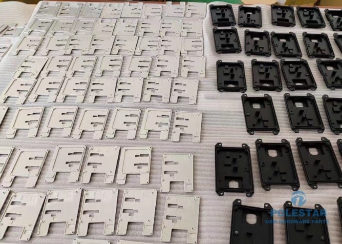 Aluminum 7075 CNC Motor Mount Brackets Vibration Isolation Black Anodizing