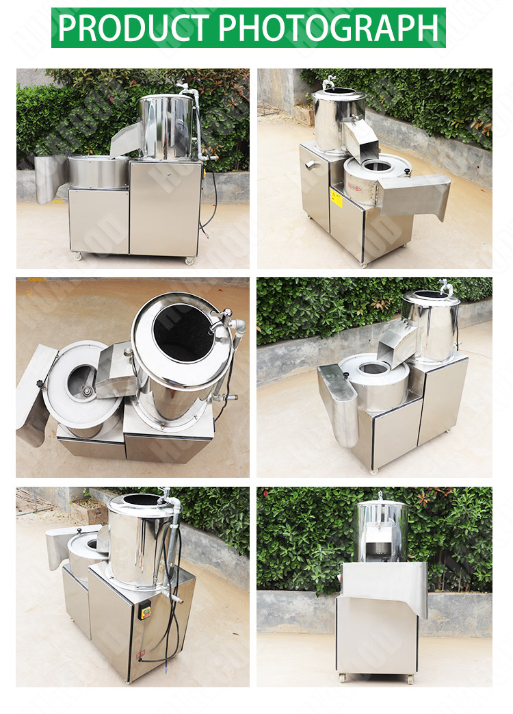 Industrial Multi Function Power Washing Potato Machine Potato Peeler And Slicer