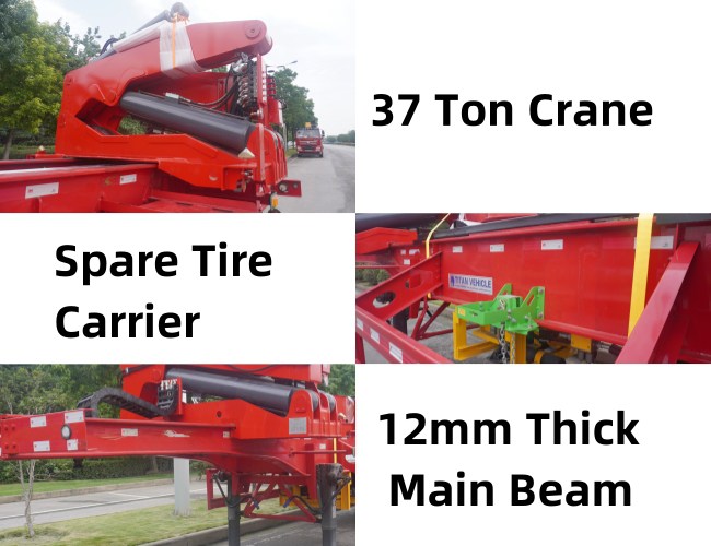TITAN Container Loading Trailer  Sidelifter Container Trailer for Sale