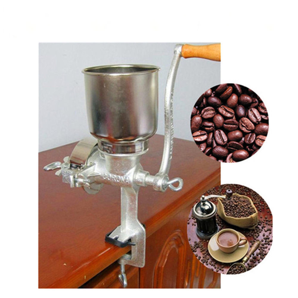Hand Operated Cast Iron Grain Mill Coffee Corn Grinder Machine For Household Or Business