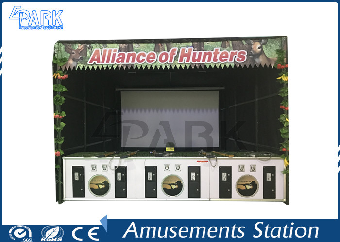 Amusement Park Coin Operated Alliance Shooting Arcade Machines With 6 Sets Guns