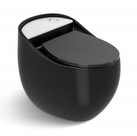 Upgrade Your Bathroom with Elegance One Piece Dual-Flush Gold Ceramic WC Toilet Bowl