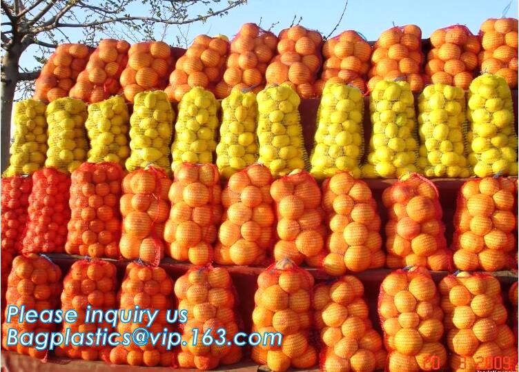 PE Knitted mesh bag and Raschel mesh bag,Factory Price Supply Plastic Pe Raschel Monifilament Date Mesh Net Bags, bageas