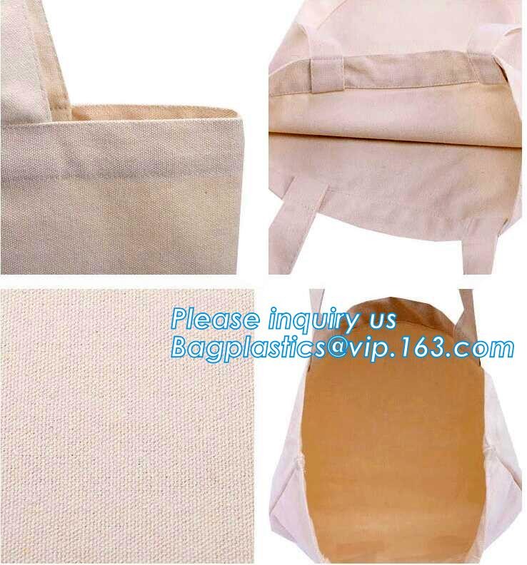Reusable 100% Cotton Canvas Bag Canvas Tote Bags Convenient Environmentally Grocery Shopping Bags,zipper canvas bag cott