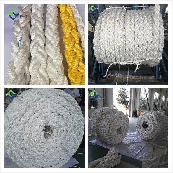 Marine Supplies White Nylon Double Braided Rope Nylon Boat Rope