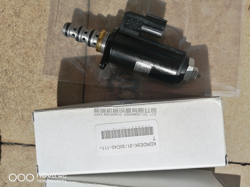KDRDE5K-31 30C40-111 Solenoid Valve For Hydraulic Pump SK200-6 SK230-6 SK330-6