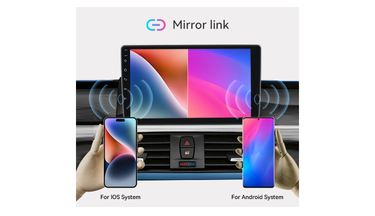 9 Inch Double Din Android Car Stereo 4 Core Wifi Multimedia GPS