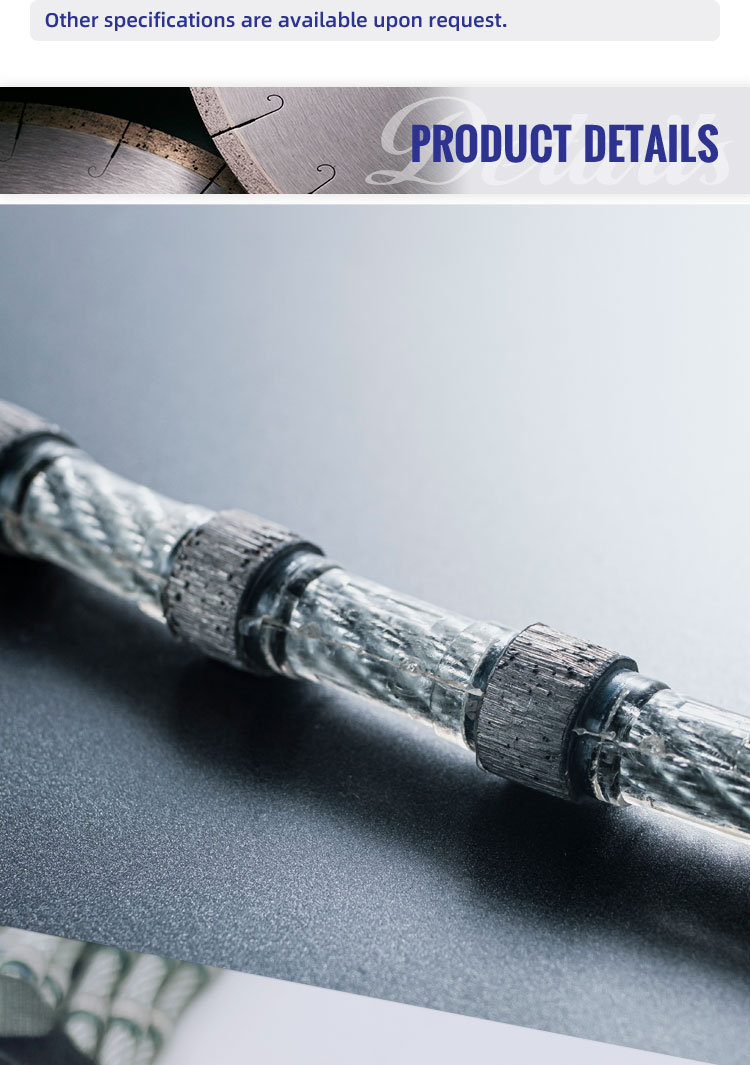 Diamond Wire Saw For Profiling Plastic Injection Of The Connection Type D11.0*37 Or 40m