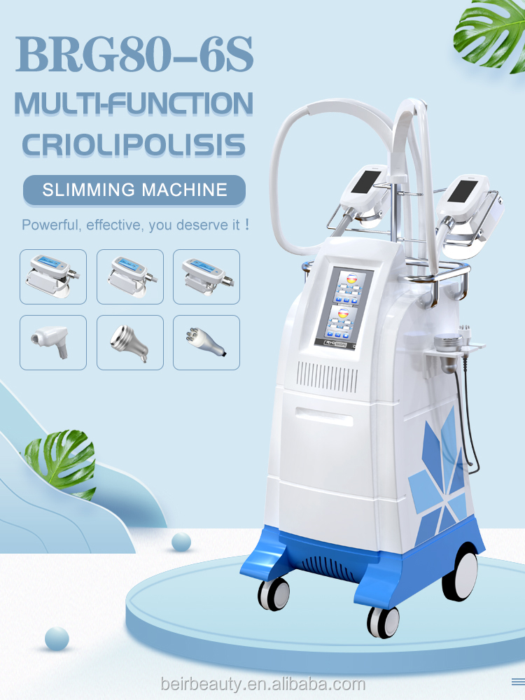 Multifunctional Vacuum Cavitation System With 4 Cryo Handles RF Fat Burning Machine