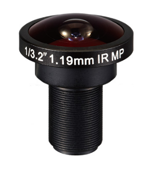 Panoramic Lens 3MP HD Megapixels Lens 1/3.2" F2.0 M12 1.19 mm Fisheye Lens Wide Angle Lens For Security Camera lens