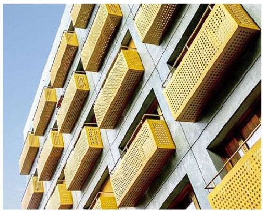 Construction Wall Anti-mulitple Errosion Unconventional Shapes Aluminium Facade Wall Fluorocarbon Coated Anti Static Exterior Wall Installation