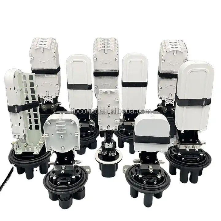 Mechanical Style Vertical 288 Core Fiber Optic Splice Closure Dome Enclosure for FTTH