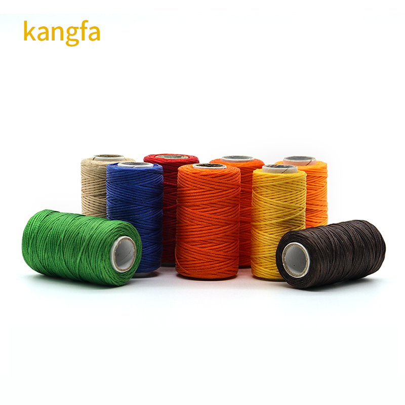 210D/16 Hand Stitched Sewing Thread for Leather Bag Wallet Polyester Flat Wax Thread 50m