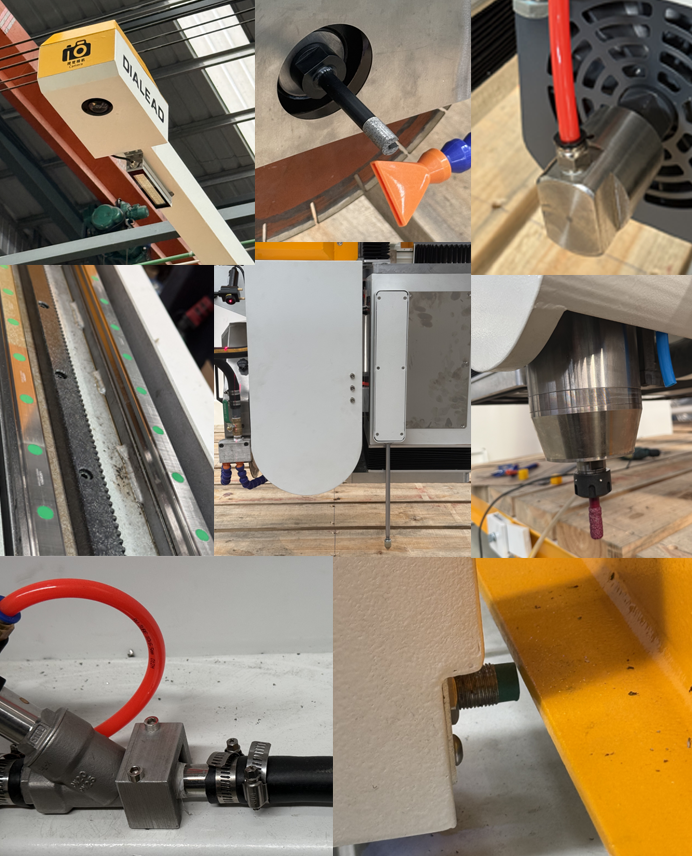 Bridge Type 5 Axis CNC Stone Cutting Machine 600mm for Stone Fabrication