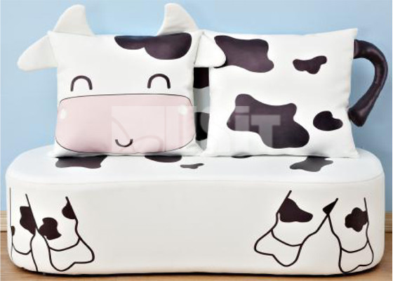 Animal Little Cow Childrens Sofa Chair Bed Lounger Children Room Furniture