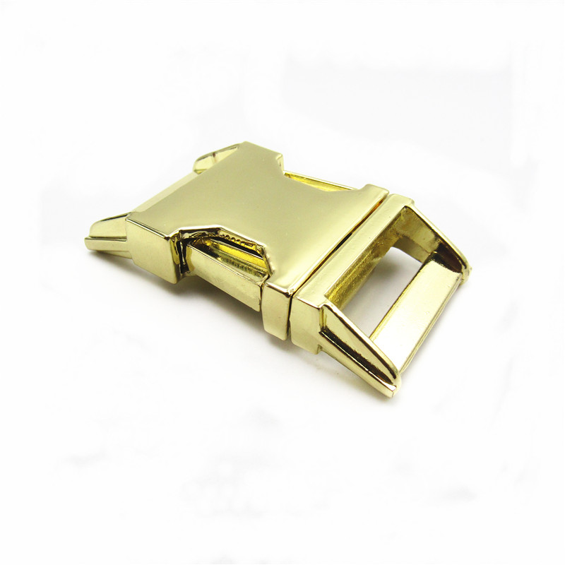 15mm 20mm 25mm zinc alloy Side Release Curved Buckle for Dog Cat Collar Buckles Accessories