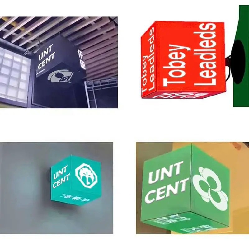 Commercial Smart Magic Cubic LED Display Advertising LED Screen For Food Shop