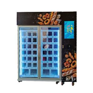 China 220V Food Bread Cup cake Vending Machine With Cooling System Keep Fresh Smart Refrigerator on sale