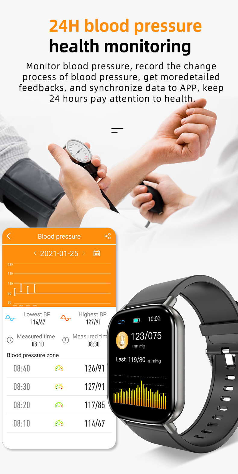 IP68 GPS Navigation Smart Watch Bluetooth Waterproof Smart Watch TFT Display