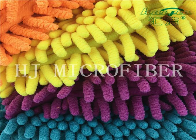 Colorful Useful Microfiber Big Chenille Fabric Used In Bath Mat Or Car Cleaning Wash Mitt