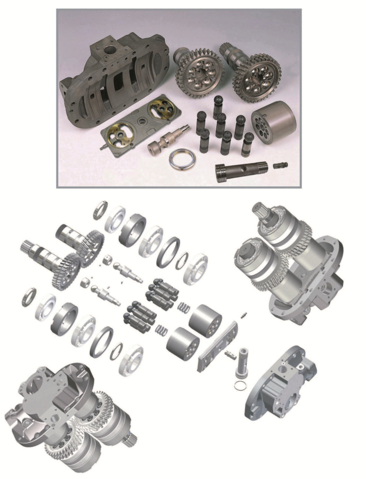 Crawler Excavator Hydraulic Pump Parts HPV91 EX200-2 rocker cradle