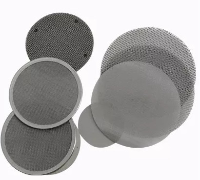 Perforated Round Metal Filter Porous Stainless Steel Discs High Temperature Resistance