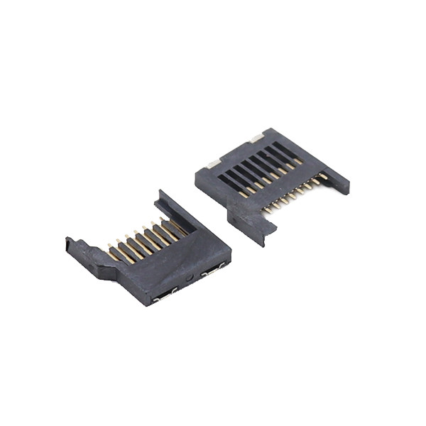 8p T Flash Connector Memory Card Socket With Copper Alloy Terminal ROHS