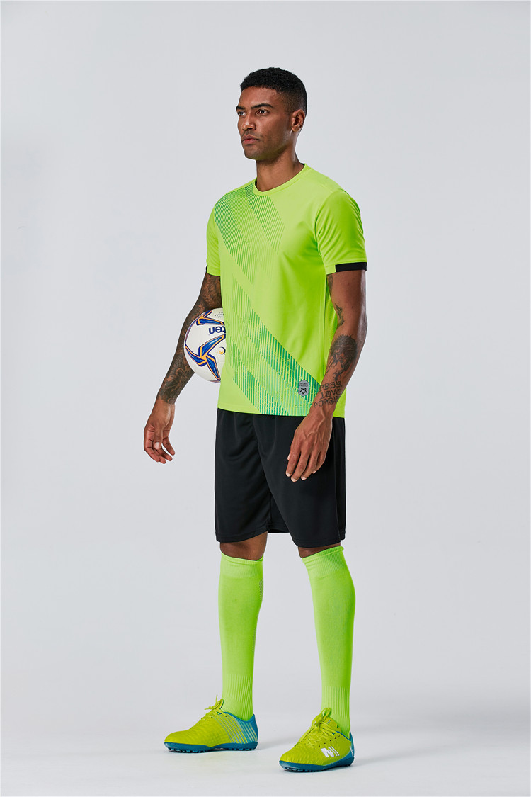 Custom printed football Short Sleeve Jersey manufacturer direct supply training match football jersey soccer jersey goalkeeper