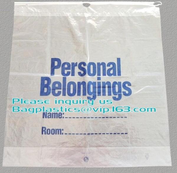 Biodegradable Drawstring Patient Belongings Bag, Manufacturer Of Patient
